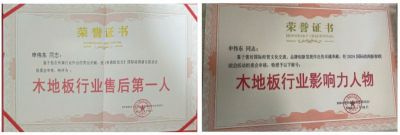 木地板優(yōu)秀行業(yè)優(yōu)秀勞?！陚|